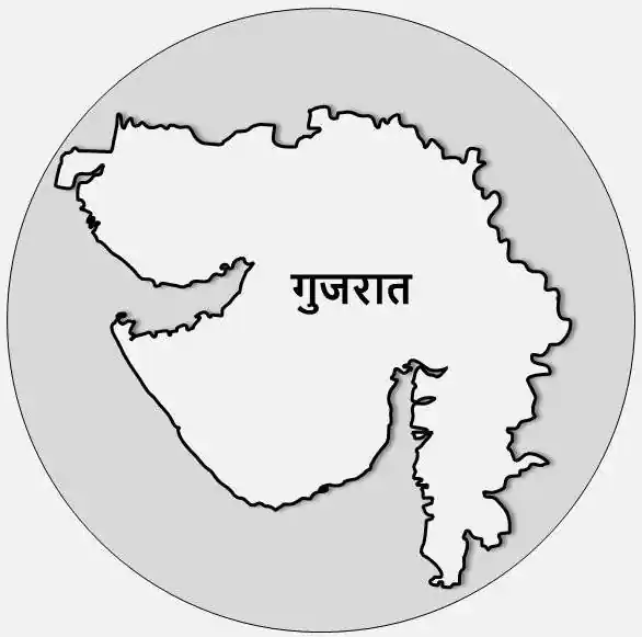 Gujarat Map in Webp Formate